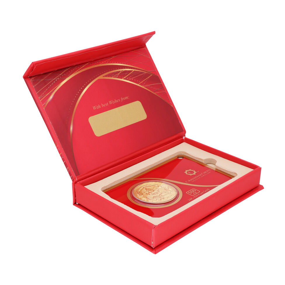 500 mg Gold Foil Coin - Ganesha