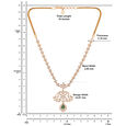 Diamond Neckalce in Fancy Patt with Gem