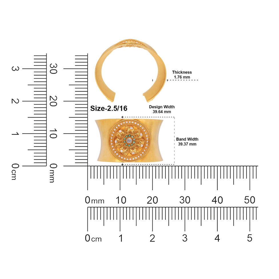 Uncut Diamond, Gemset bangle, open set