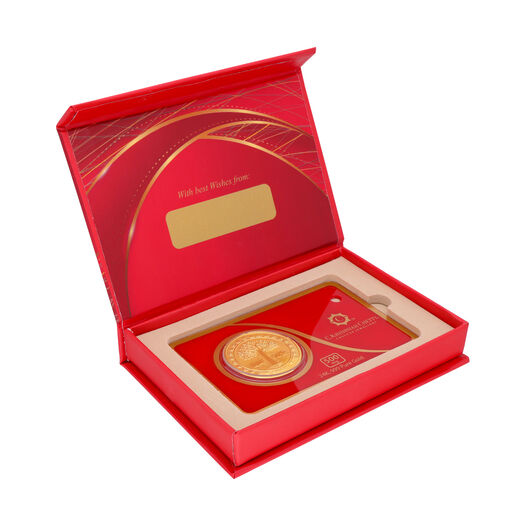 500 mg Gold Foil Coin - Tree with Cow