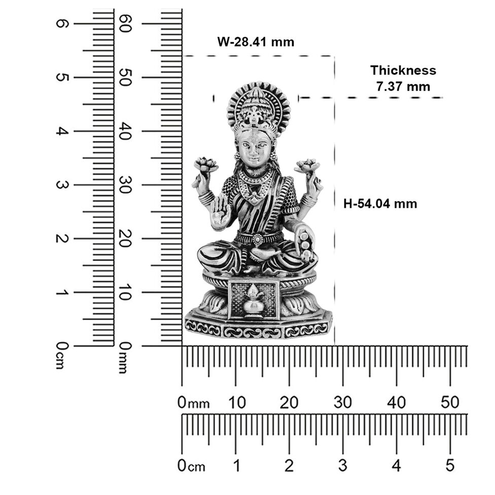 Idol Lakshmi sitting w/o Prabhavali