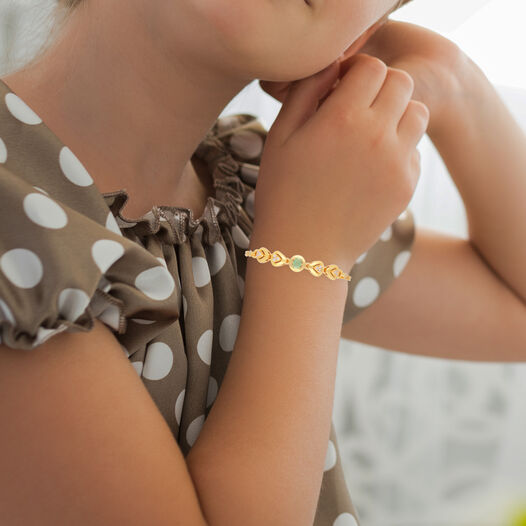 Plain Gold Flexi Bracelet,Casting design