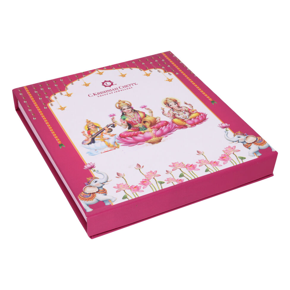 1gm Foil Coin Set of9Pcs-Lakshmi&Ganesha