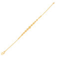 Plain Gold bead/die work Flexi Bracelets