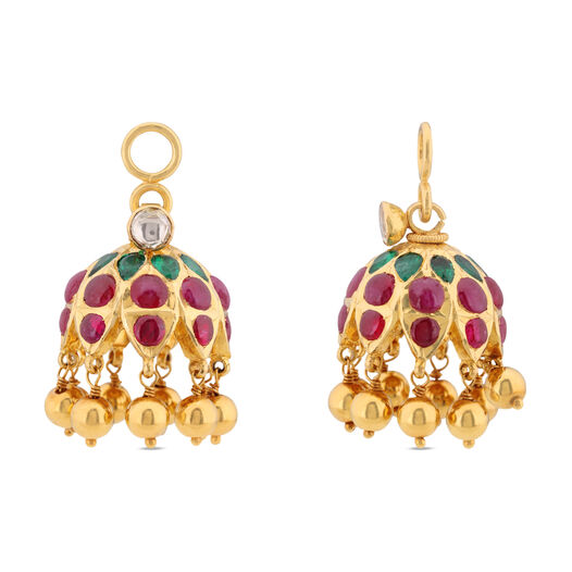 JHUMKA IN KUNDALAVELAI FANCY DESIGN