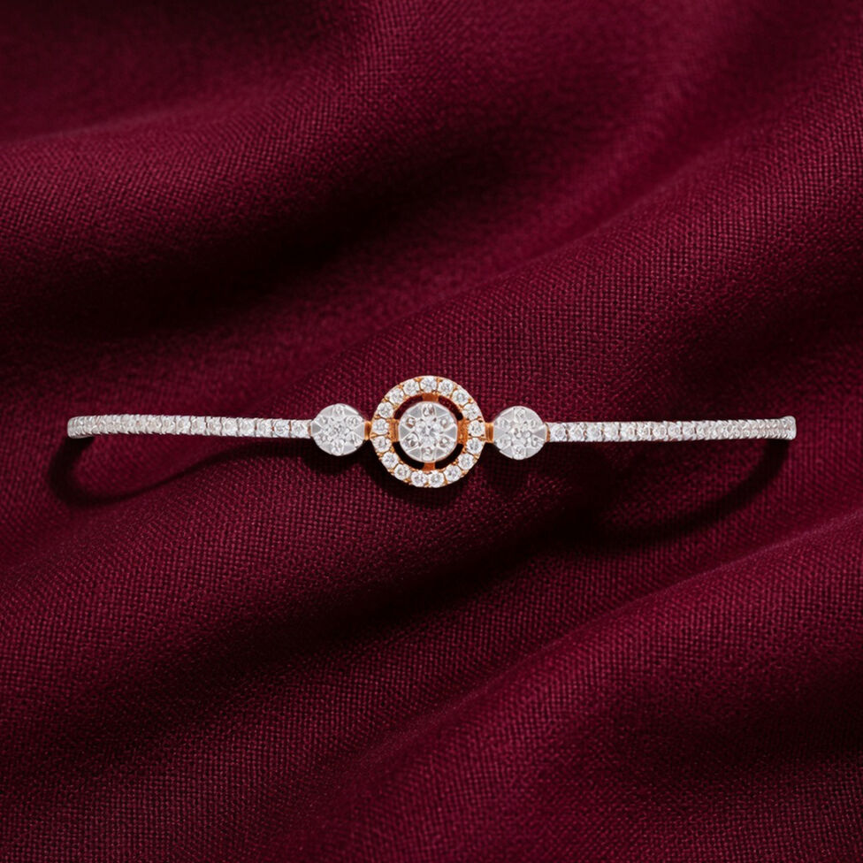 Diamond Bracelet In Stiff Patern