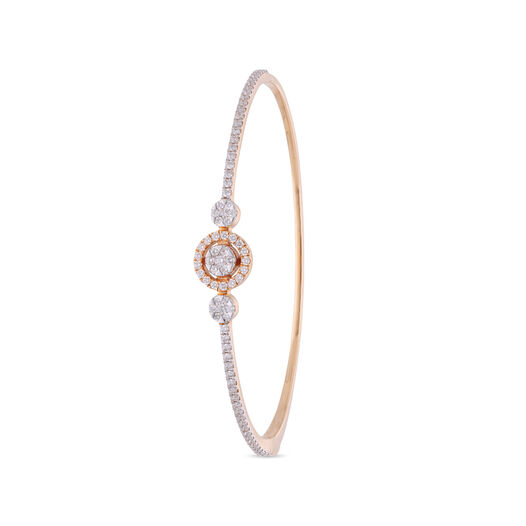 Diamond Bracelet In Stiff Patern