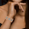 Diamond Bracelet In Stiff Patern