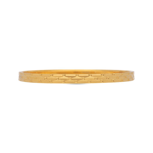Gold Bangle Pair Machine cuttingHollow