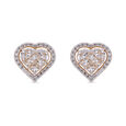 Diamond Earstud In Mystery Setting