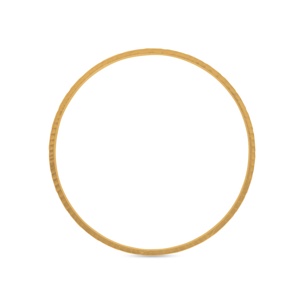 Gold Bangle Pair Machine cuttingHollow