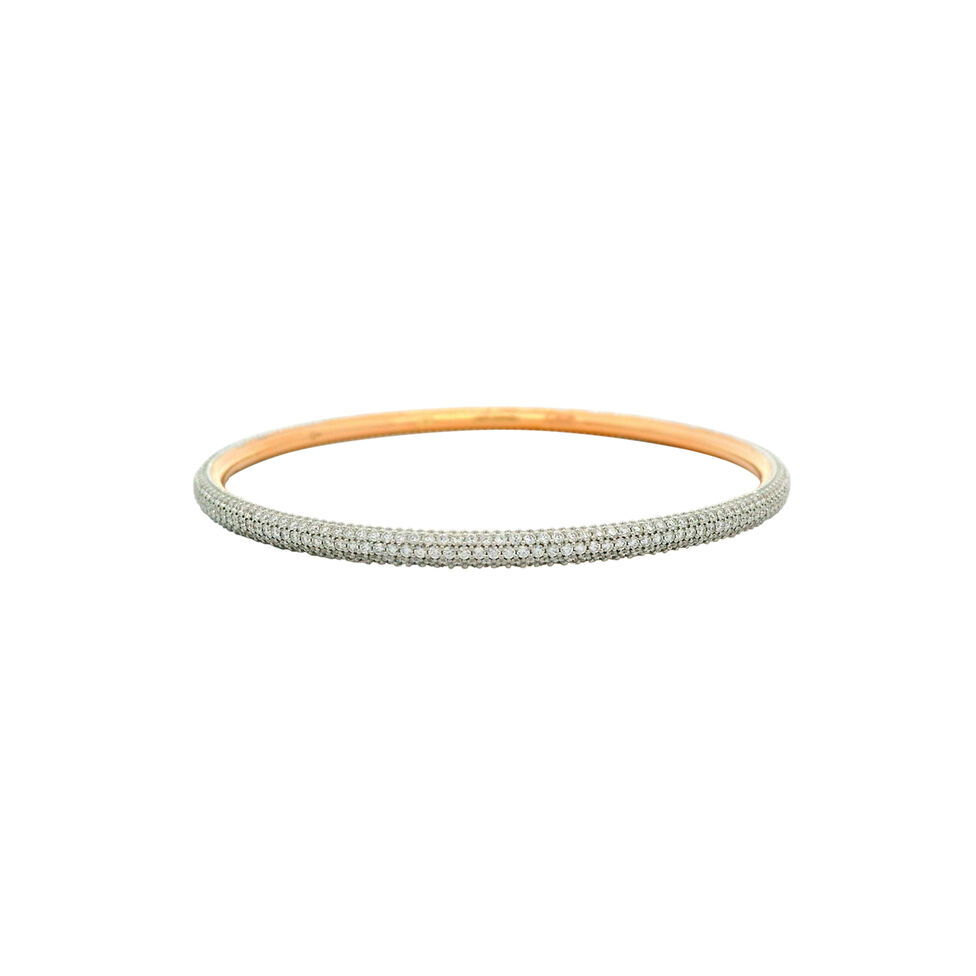 Diamond Bangle pair in fancy design