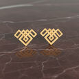 Plain Gold Ear Stud in casting Deisgn
