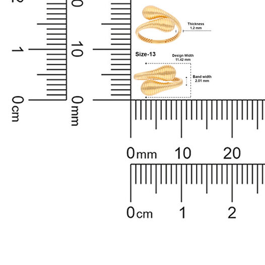PLAIN GOLD LADIES RING IN CASTING