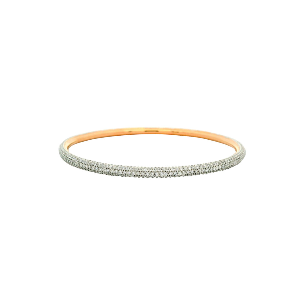 Diamond Bangle pair in fancy design
