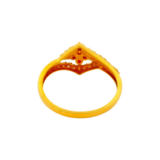 GEMSET GOLD LADIES RING IN CASTING