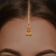 GOLD HEAD ORNAMENT/TEEKA IN REPOUSSEWORK