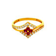 GEMSET GOLD LADIES RING IN CASTING