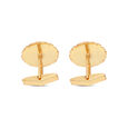 MN in Plain Silver Cufflinks