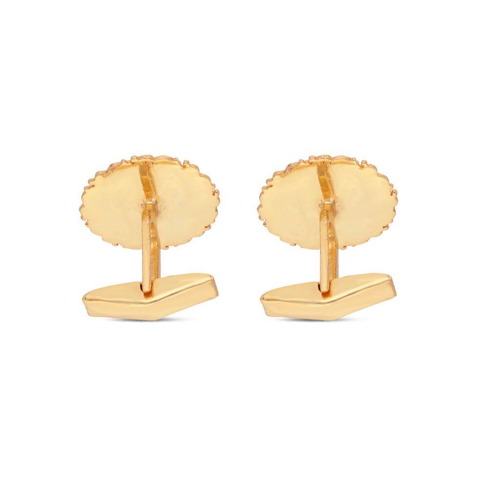 MN in Plain Silver Cufflinks