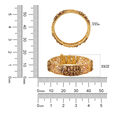 BANGLE PAIR IN REPOUSSE WORK+HEAD