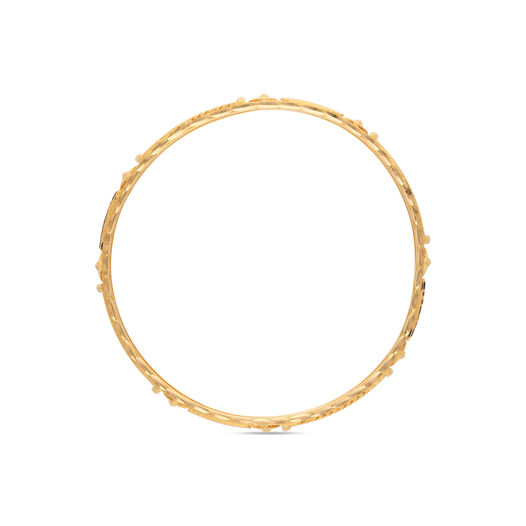 Gold Bangle pair in Sheet work,