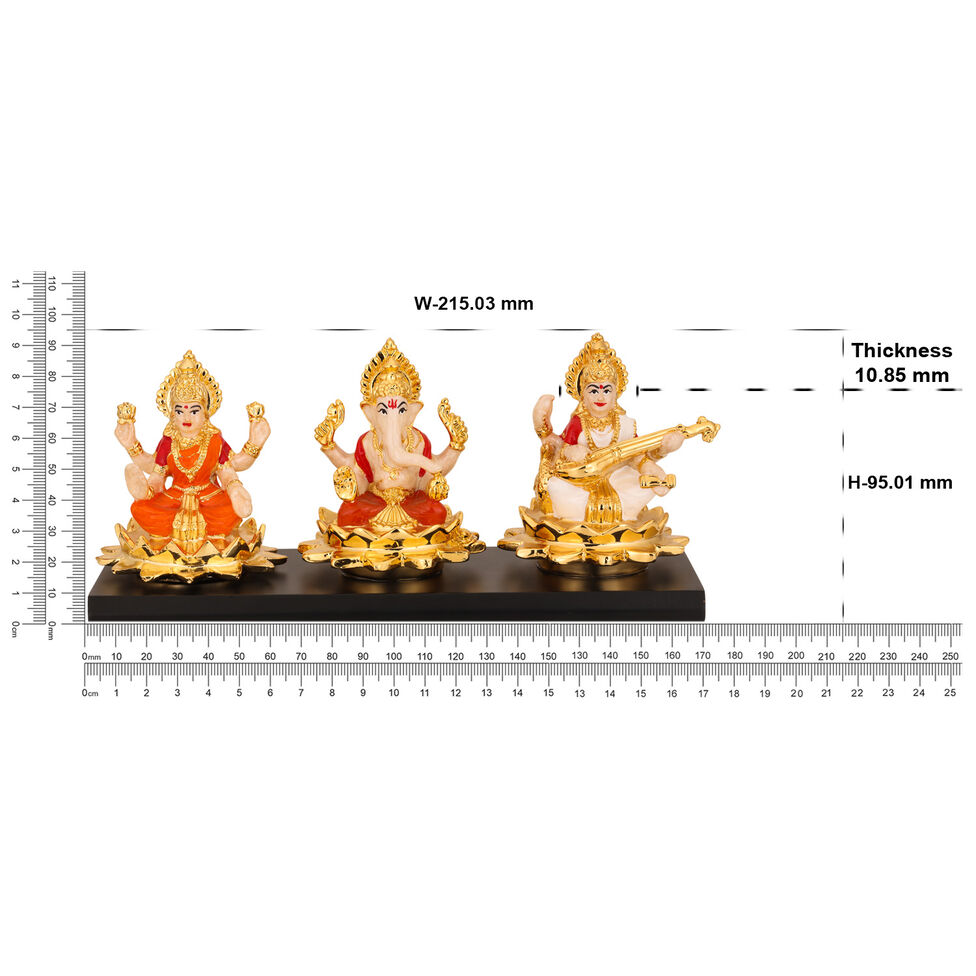 AR-PWT-02SB PEARL LAXMI GANESHA SARASWAT