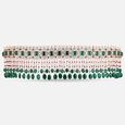 Diamond Waist Belt Set With Gemstones