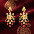 PLAIN GOLD EARDROPS IN CASTING DESIGN