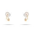 Diamond Earstud Set With 'J" Pattern