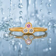 Diamond Ring in 3 Dia Pinji for Ladies