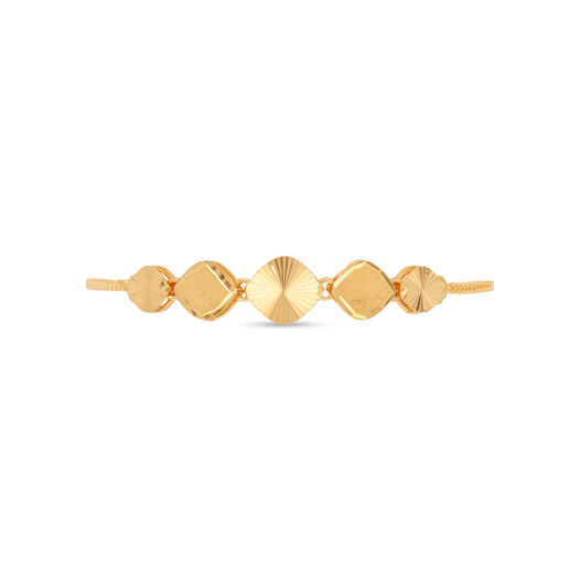 Plain Gold bead/die work Flexi Bracelets