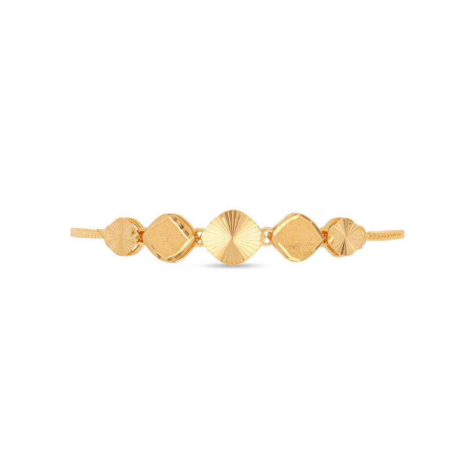 Plain Gold bead/die work Flexi Bracelets