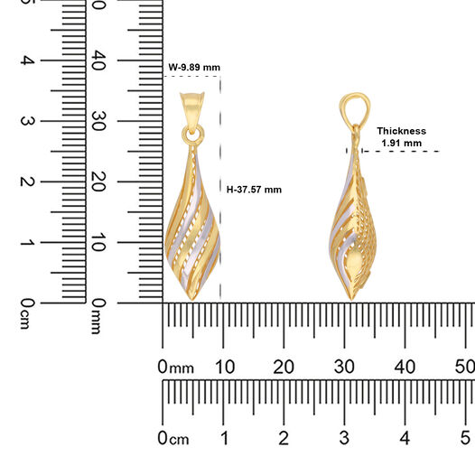 PLAIN GOLD PENDANT IN CASTING