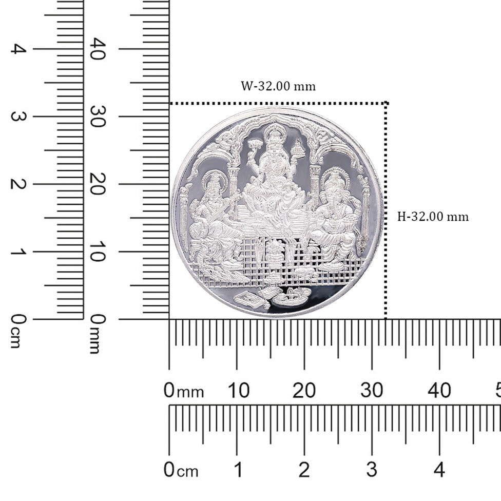 Coin - Ganesha Lakshmi and Saraswati