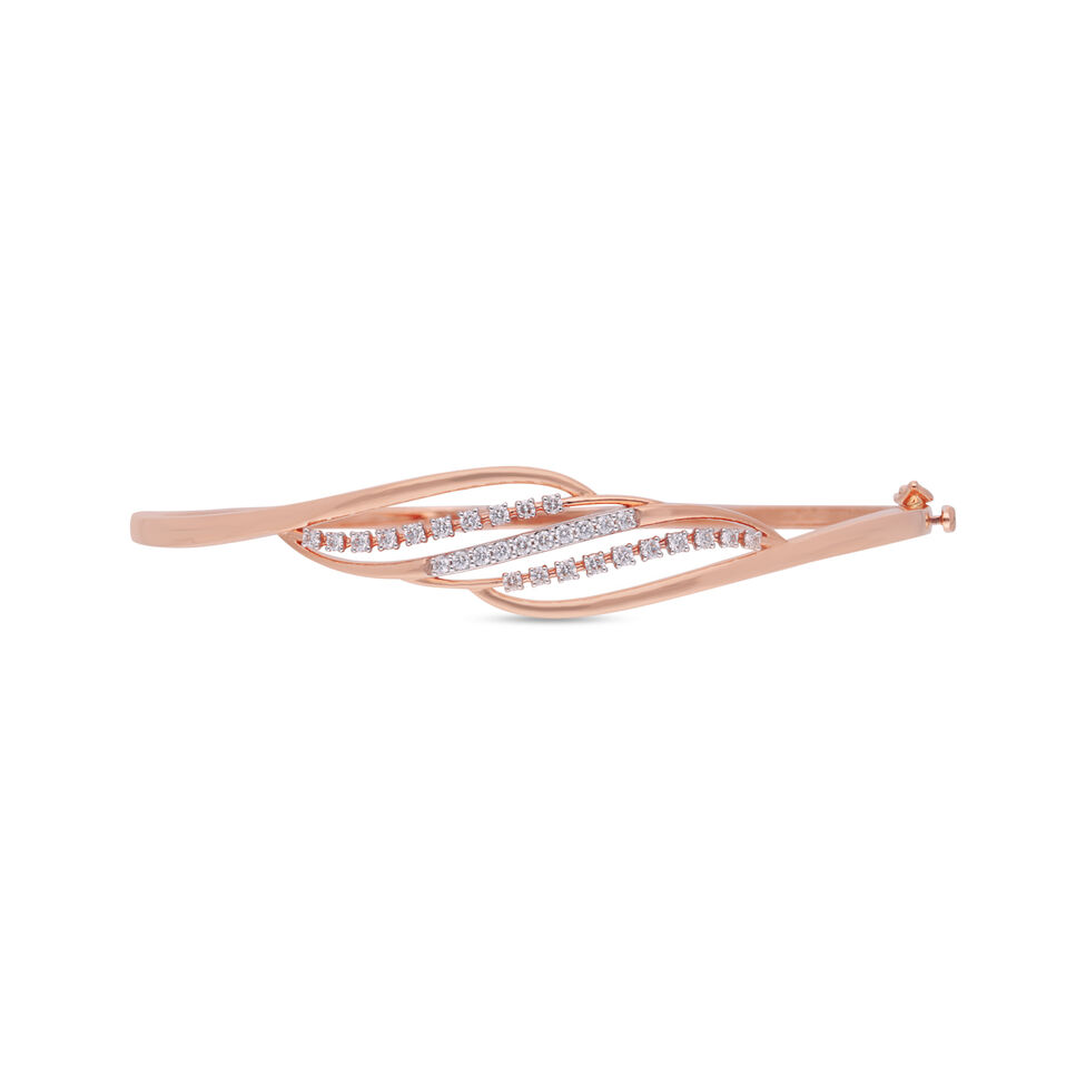 Diamond Bracelet In Stiff Patern