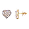 Diamond Earstud In Mystery Setting
