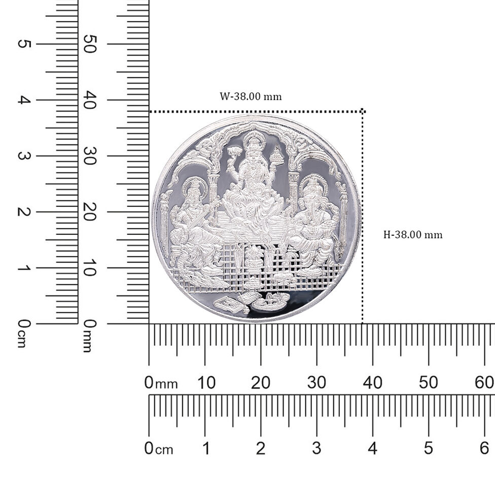 Coin - Ganesha Lakshmi and Saraswati