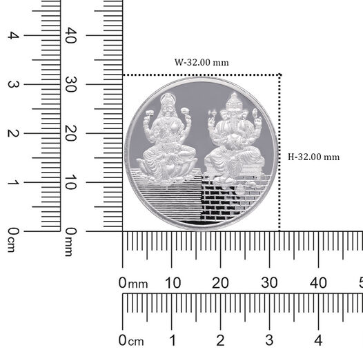 Coin - Ganesha and Lakshmi