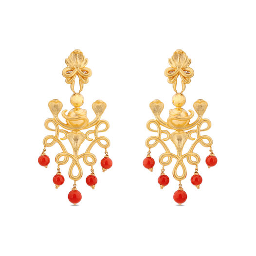 PLAIN GOLD EARDROPS IN CASTING DESIGN