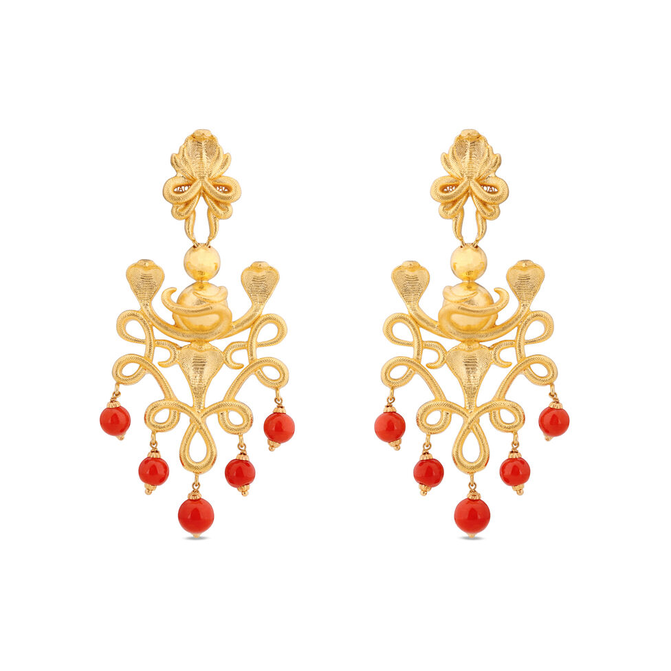 PLAIN GOLD EARDROPS IN CASTING DESIGN