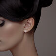 Diamond Earstud In Mystery Setting