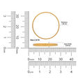 Gold Bangle Pair Machine cuttingHollow