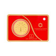 500 mg Gold Foil Coin - Peacock