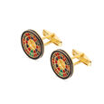 MN in Plain Silver Cufflinks