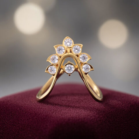 Gemset 'Vankey'/'V'shape Ring-Close set