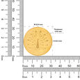500 mg Gold Foil Coin - Peacock