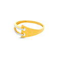 PLAIN GOLD LADIES RING IN CASTING