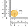 500mg Gold Foil Coin Set of5 Pieces-Tree