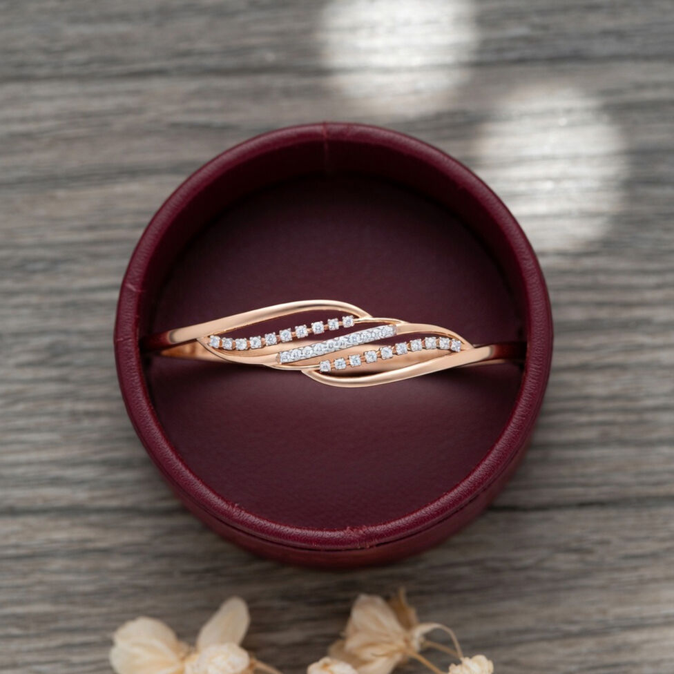 Diamond Bracelet In Stiff Patern